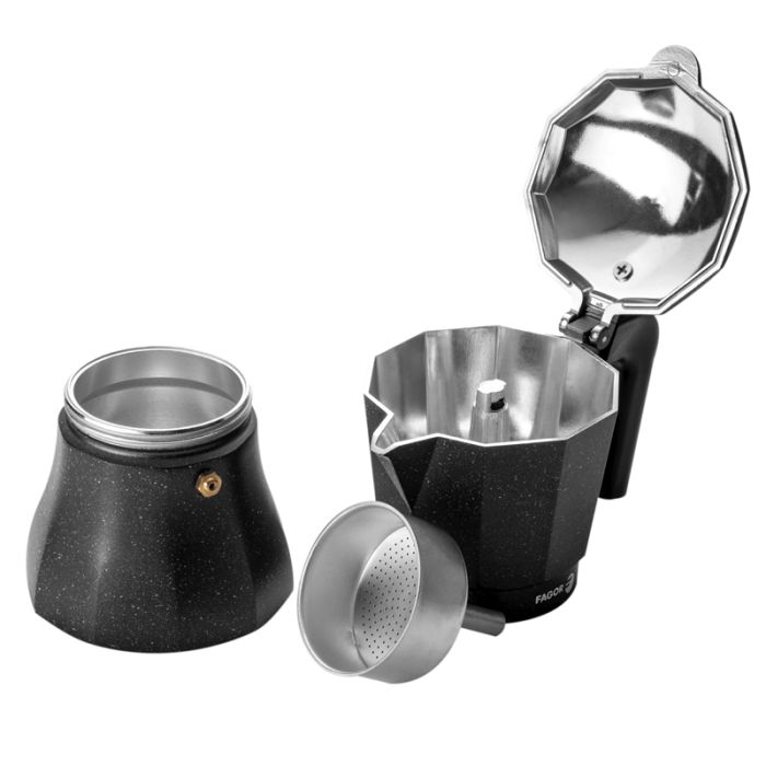 Cafetière FAGOR Tiramisu 81CFFGATI06 6 Tasses - Noir