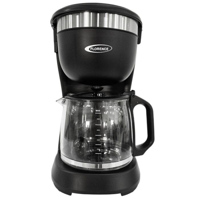 Cafetière Électrique FLORENCE HK-413 680W 1.2 Litre - Noir