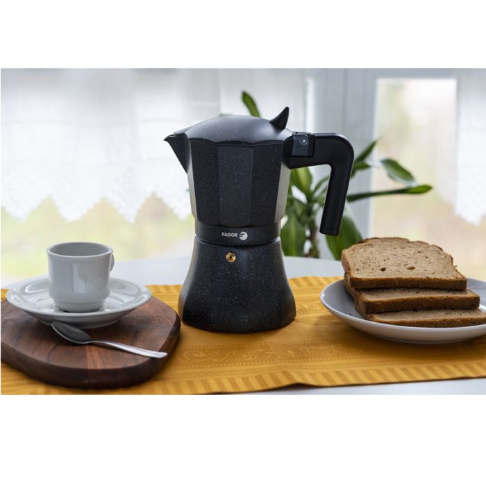 Cafetière FAGOR Tiramisu 81CFFGATI06 6 Tasses - Noir