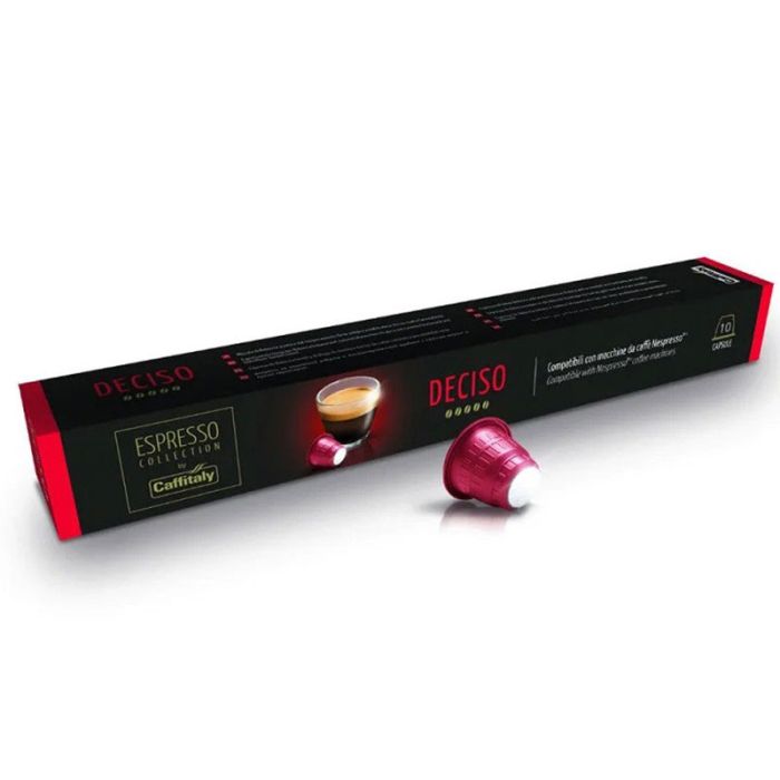 Paquet De 10 Capsules CAFFITALY Deciso Compatible Nespresso