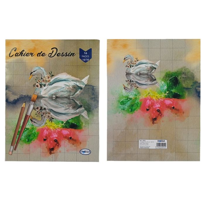 Cahier de dessin OMEGA 16 Pages 24 x 32 cm 10/10