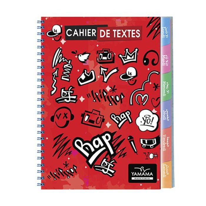 Cahier de textes YAMAMA Couverture Plastique 