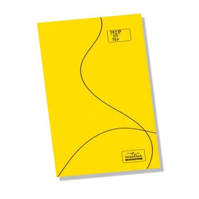 Cahier Piqué YAMAMA BMV 192 Pages UNI SYS 70Gr - Jaune