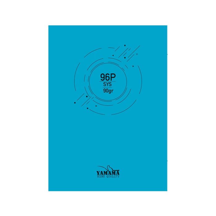 Cahier Piquée YAMAMA 96 Pages UNI SYS BMV 17x22cm 90Gr- Bleu