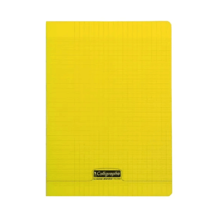 Cahier Piqûre CALLIGRAPHE 192 Pages 90 Gr Seyès 24x 32 cm - Jaune 