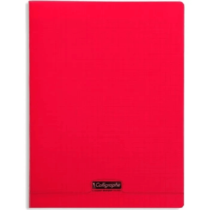 Cahier Piqûre CALLIGRAPHE 96 Pages 90 Gr Seyès 24x32 cm - Rouge