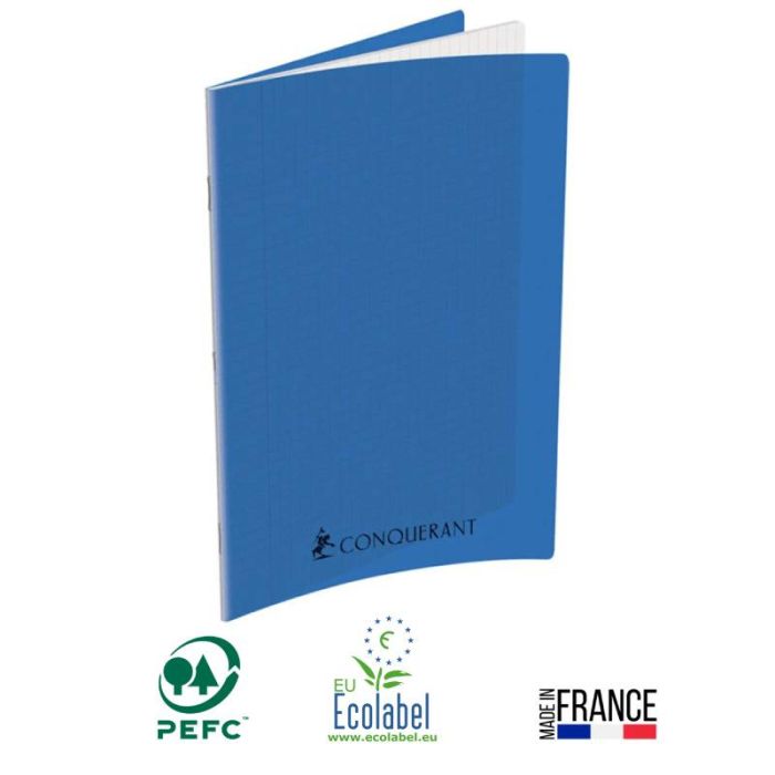 Cahier Piqûre CONQUERANT 192 Pages 70 Gr Seyès - Bleu