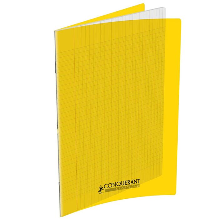 Cahier Piqûre CONQUERANT 96 Pages 90 Gr Seyès 24x32 cm - Jaune