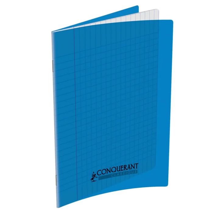 Cahier Piqûre CONQUERANT 96 Pages Seyès 90gr 17x22 cm - Bleu