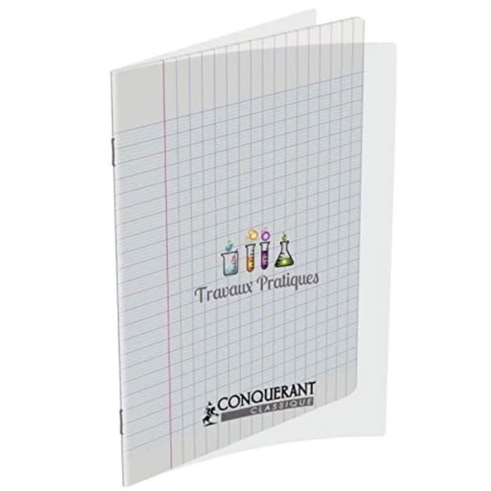 Cahier Travaux Pratique CONQUERANT 64 Pages 90Gr / 120Gr Seyès 17x22 cm 