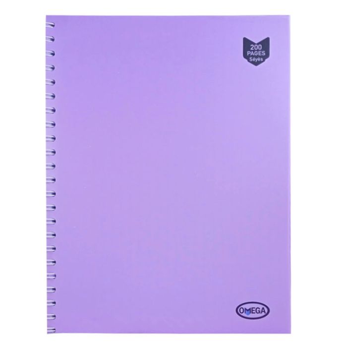 Cahier Wiro OMEGA 200 Pages A4 60g Avec Couverture Plastique - Violet