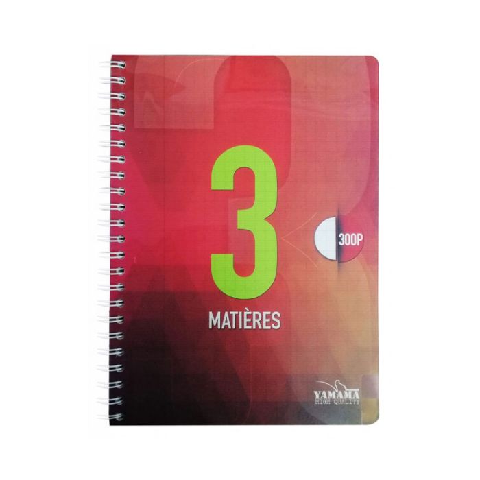 Cahier WIRO YAMAMA 300 pages UNI 80Gr 3EN1