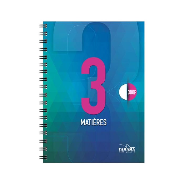 Cahier WIRO YAMAMA 300 pages UNI 80Gr 3EN1