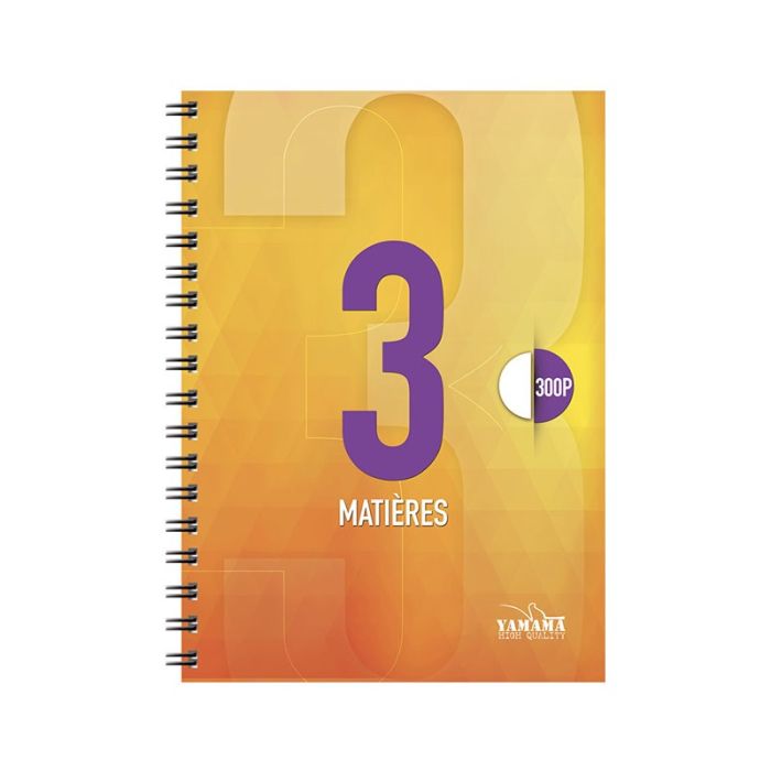 Cahier WIRO YAMAMA 300 pages UNI 80Gr 3EN1