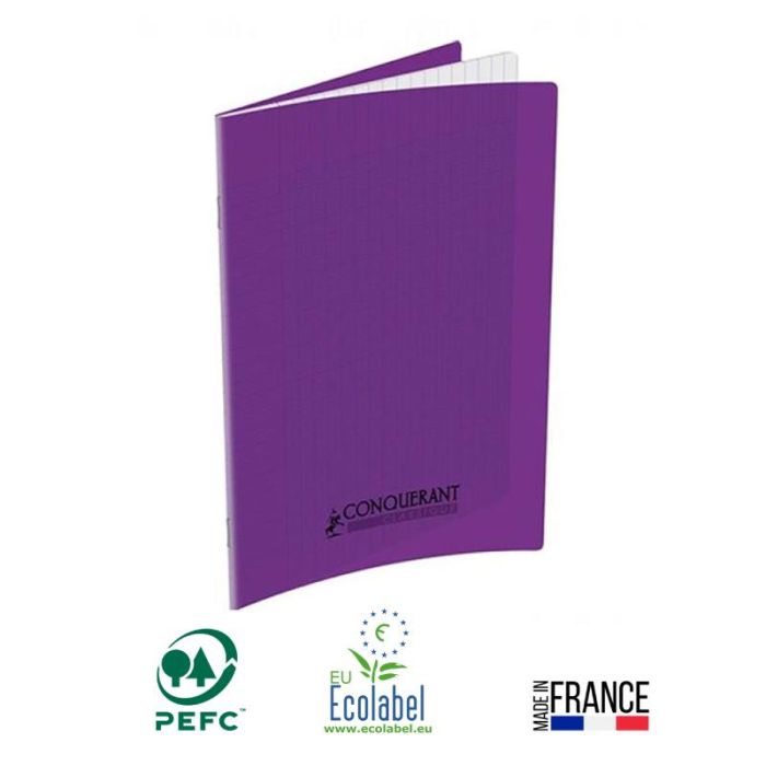 Cahier Piqûre CONQUERANT 96 Pages 90 Gr Seyès  - Violet