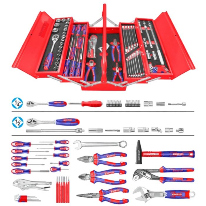 Caisse à Outils Complète 102 Pièces – Mallette Multifonctions X Creator – Neuve