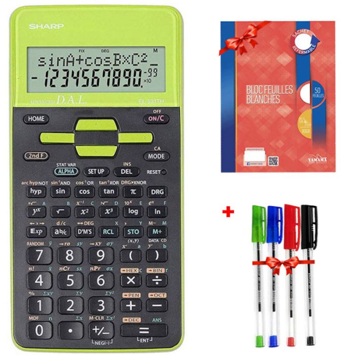 Calculatrice Scientifique SHARP EL-531THB-GR