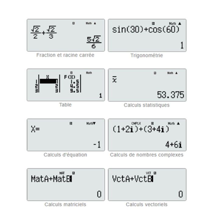 Calculatrice Scientifique Casio Fx-991ES Plus 2 - 417 Fonctions - Affichage Naturel - Solaire Et Pile