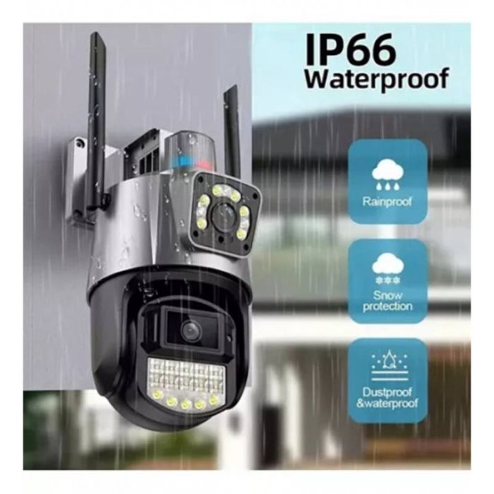 Caméra de Surveillance double Wi-Fi intelligente Jortan JT-9687
