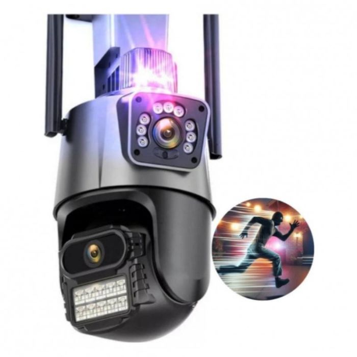 Caméra de Surveillance double Wi-Fi intelligente Jortan JT-9687