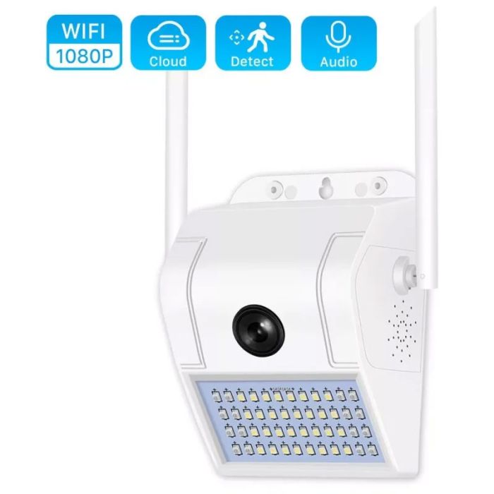 Caméra de Surveillance Externe MIPVISION Street Light WiFi - Blanc