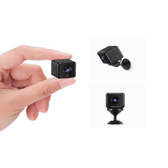 Caméra de Surveillance Mini-Cam HD Smart Wi-Fi - Noir