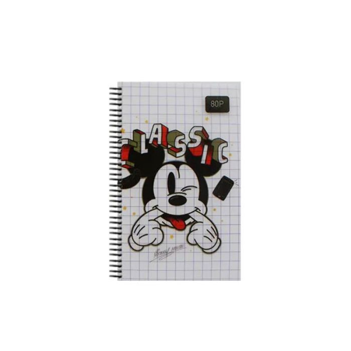 Carnet Spirale YAMAMA DISNEY 80 Pages 7.5x11cm 