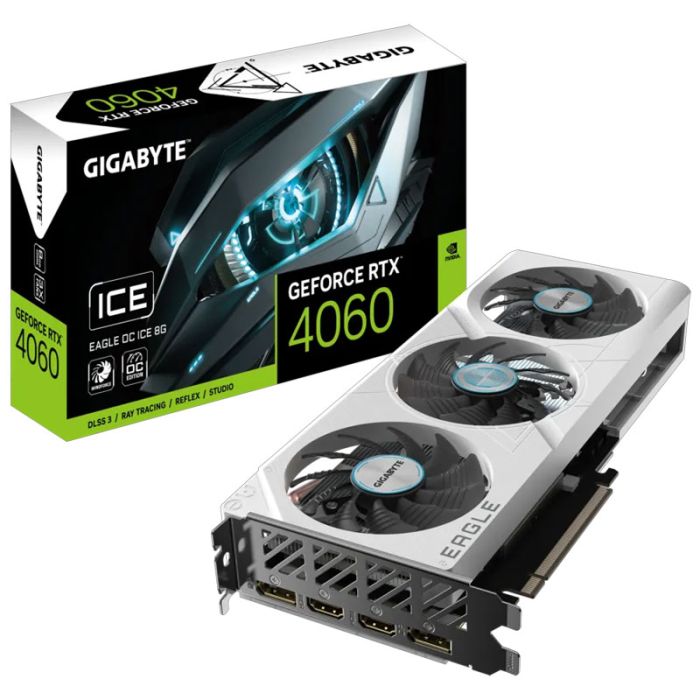 Carte Graphique Gamer GIGABYTE GeForce RTX 4060 Eagle ICE OC 8G