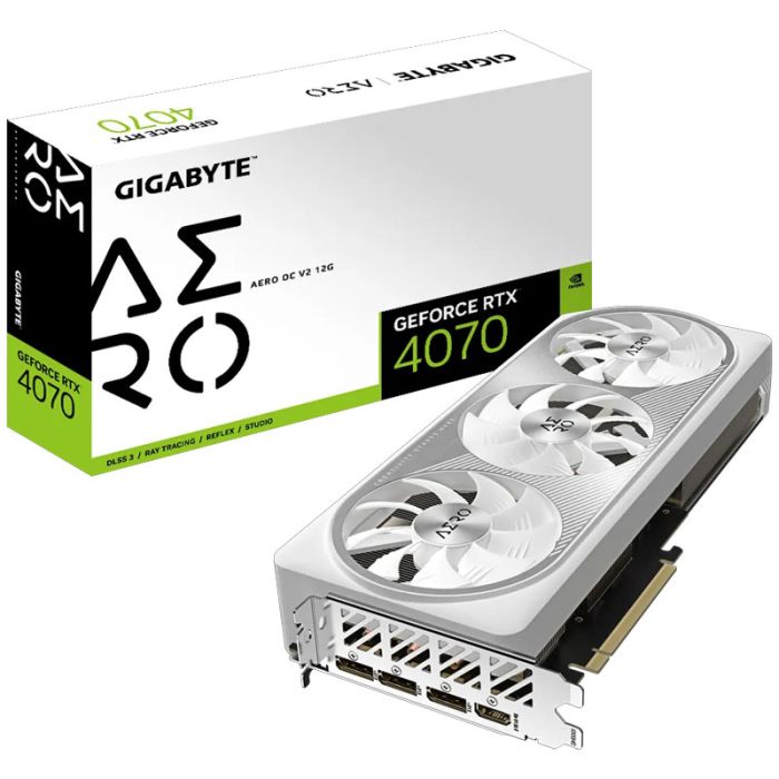 Carte Graphique Gamer GIGABYTE GeForce RTX 4070 AERO OC V2 12G