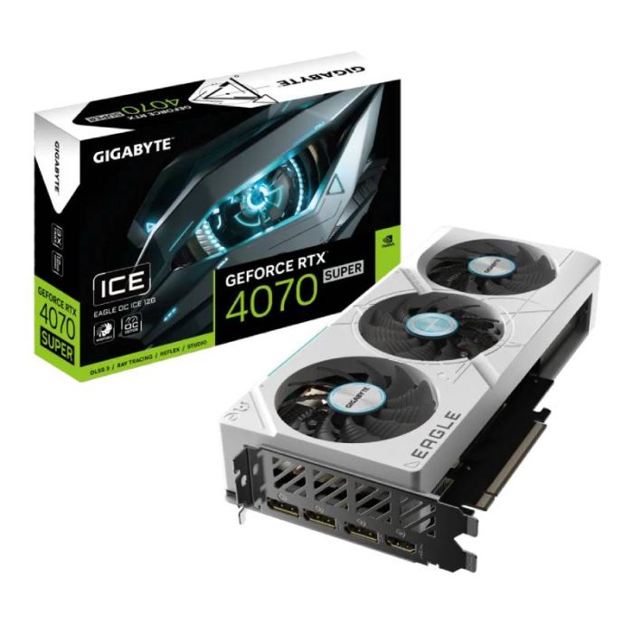 Carte Graphique GIGABYTE GeForce RTX 4070 SUPER EAGLE OC ICE 12G