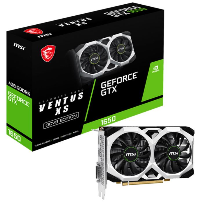 Carte Graphique MSI GeForce GTX 1650 D6 VENTUS XS OCV3