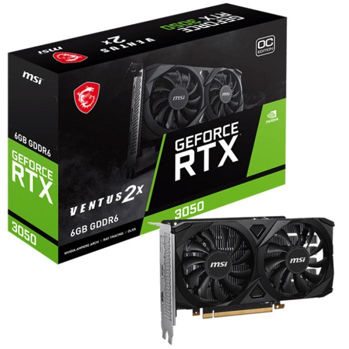 Carte Graphique MSI GeForce RTX 3050 VENTUS 2X 6G OC