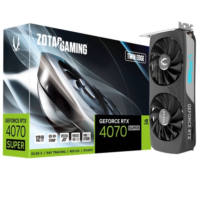 Carte Graphique ZOTAC GAMING GeForce RTX 4070 SUPER Twin Edge 12G