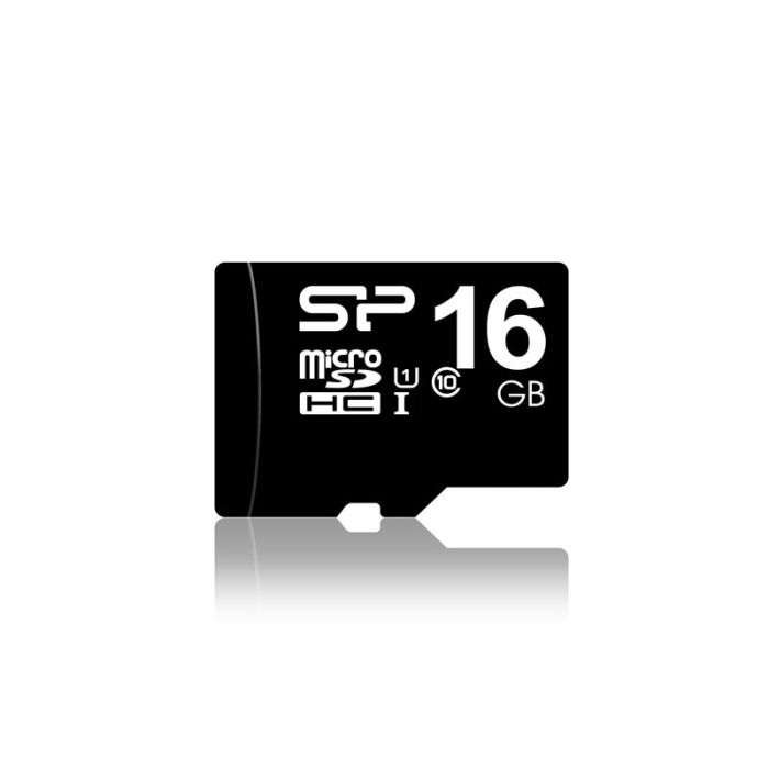 Carte Mémoire SILICON POWER 16Go Class 10 avec Adaptateur