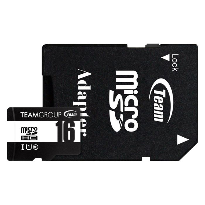 Carte Mémoire TEAM GROUP 16Go Micro SDHC UHS-I U1 C10