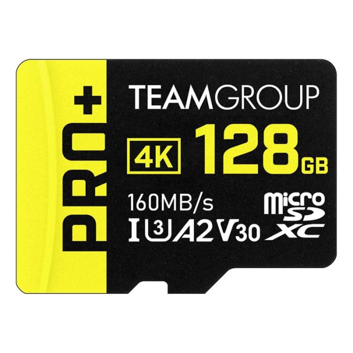 Carte Mémoire TEAM GROUP A2 PRO PLUS 128Go Micro SDXC UHS-I U3 A2