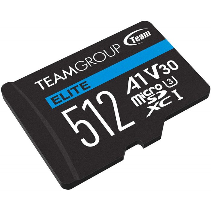 Carte Mémoire TEAM GROUP Elite 512Go Micro SDXC UHS-I A1 V30