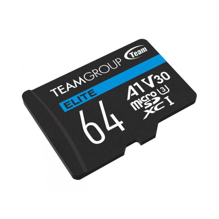 Carte Mémoire TEAM GROUP Elite 64Go Micro SDXC A1 V30 