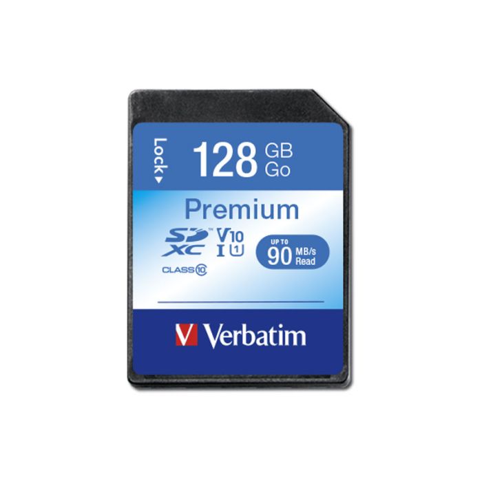 Carte mémoire VERBATIM MicroSDXC 128 Go CLASSE 10