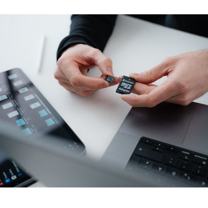 Carte mémoire VERBATIM MicroSDXC 64Go CLASSE 10 Avec Adaptateur