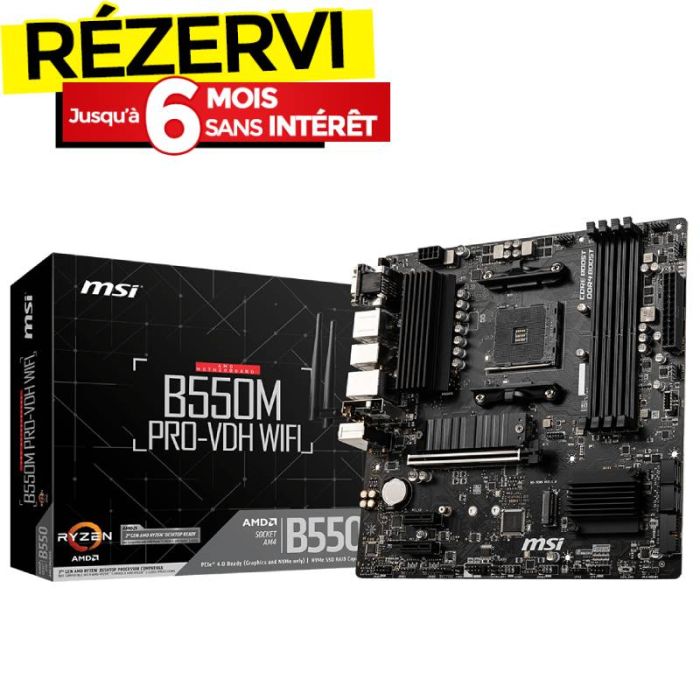 Carte Mère MSI B550M PRO-VDH WIFI (911-7C95-081)