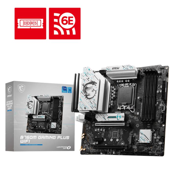 Carte Mère MSI B760M Gaming PLUS WIFI (911-7D99-032)