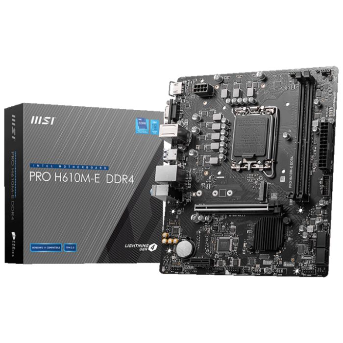 Carte Mère MSI PRO H610M-E DDR4 (911-7D48-038)