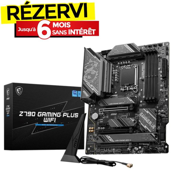 Carte Mère MSI Z790 GAMING PLUS WIFI (911-7E06-075)