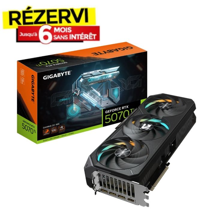 Carte Graphique GIGABYTE GeForce RTX 5070 Ti GAMING OC 16G