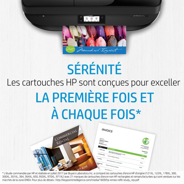 Cartouche jet d'encre original HP 933XL - Jaune (CN056AE)