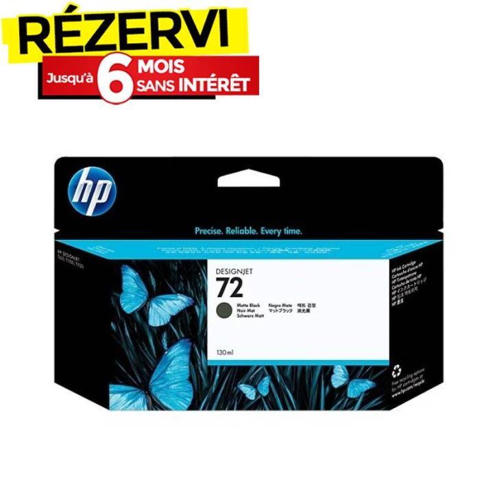 Cartouche d'encre HP MATE N°72 T1100 - Noir