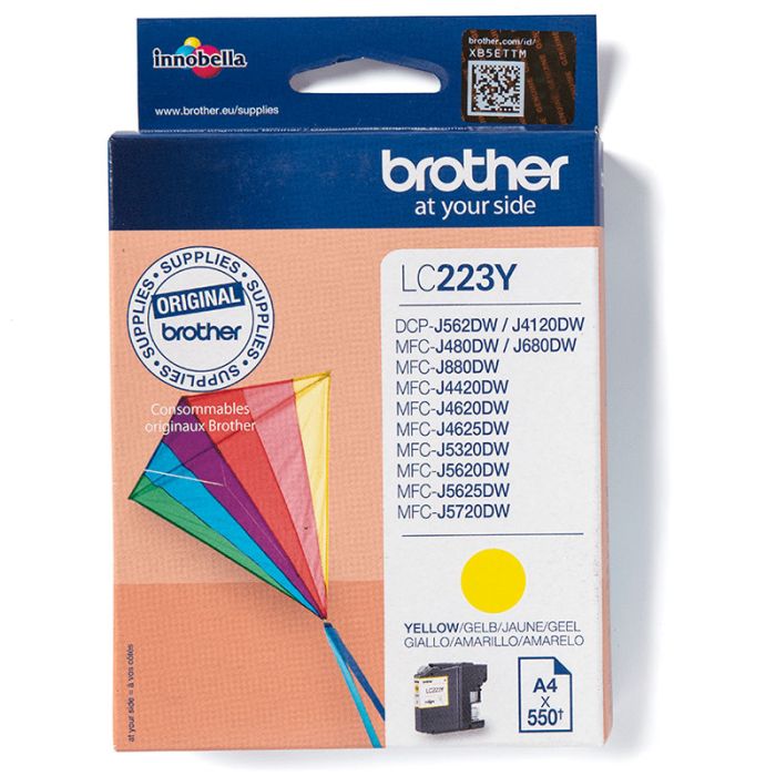 Cartouche d'encre originale Brother LC223Y – Jaune