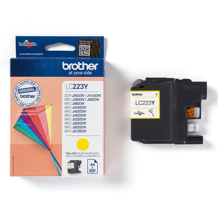 Cartouche d'encre originale Brother LC223Y – Jaune