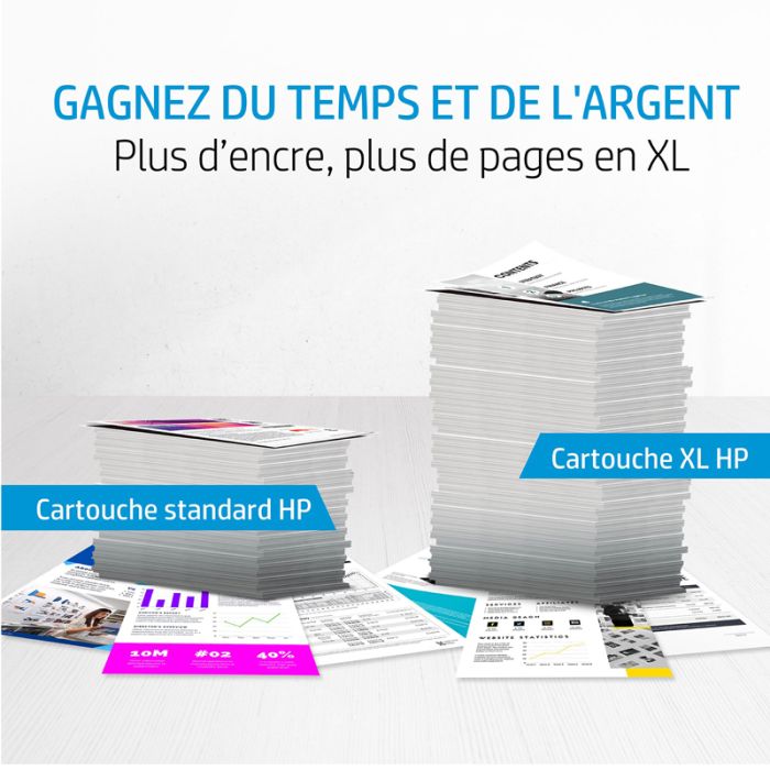Cartouche jet d'encre original HP 933XL - Jaune (CN056AE)